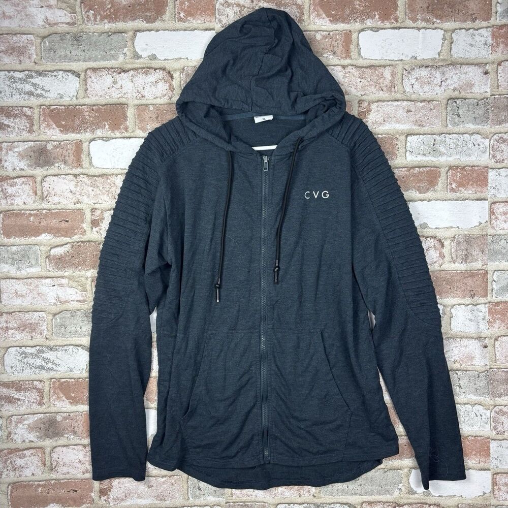 Constantly Varied Gear CVG Hoodie XL Zip Up Ribbed Sleeve Soft Athletic Jacket